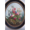 Paire d'huiles sur toiles, natures mortes avec bouquets de fleurs, 2nde motié du XIXème siècle Paire d'huiles sur toiles, natures mortes avec bouquets de fleurs, 2nde motié du XIXème siècle