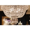 Lustre corbeille en cristal fin 19e Lustre corbeille en cristal fin 19e