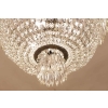 Lustre corbeille en cristal fin 19e Lustre corbeille en cristal fin 19e