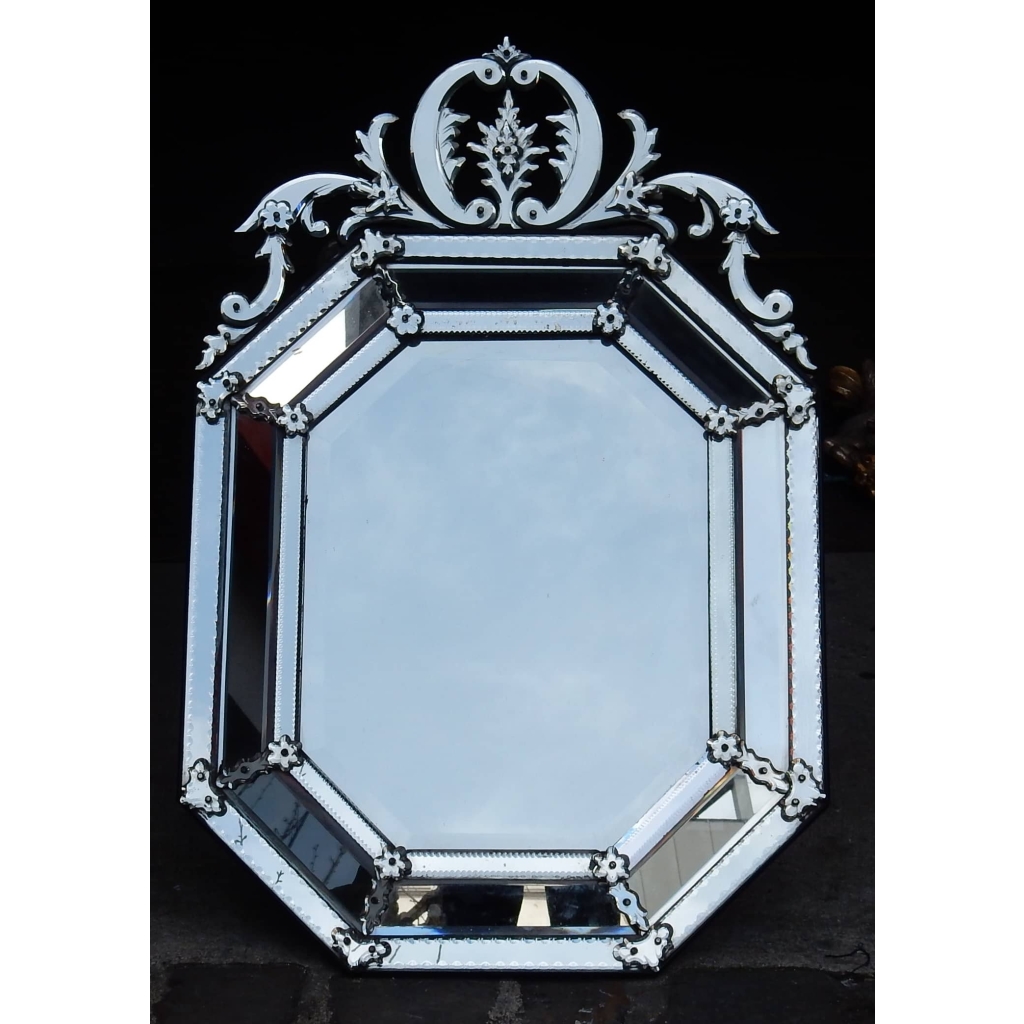 1880/1900 Miroir St L XIV a Pareclose Tain Argentique 114 X 72 ||||||||