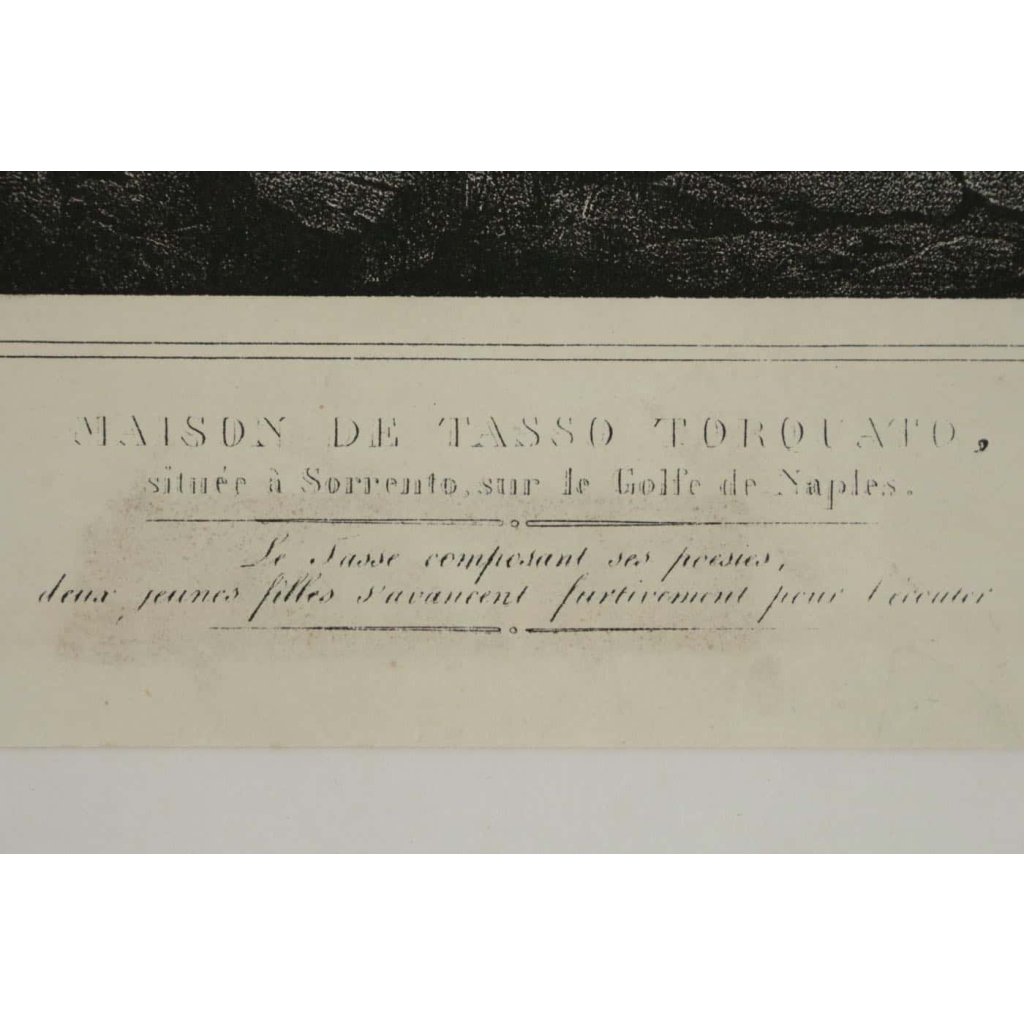 Lithographie, Gravure, Maison de Tasso Torquato Lithographie, Gravure, Maison de Tasso Torquato