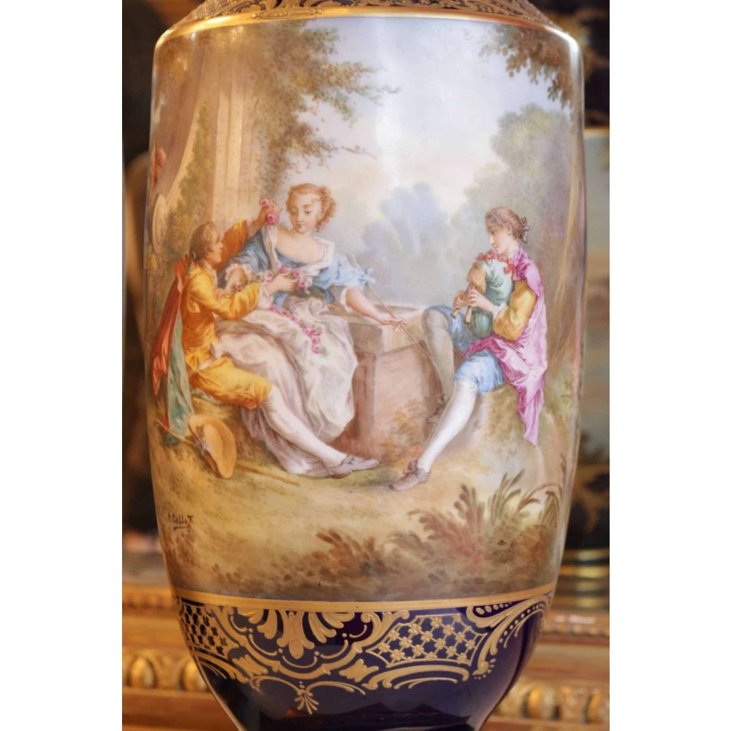 Paire de vases 19e Paire de vases 19e