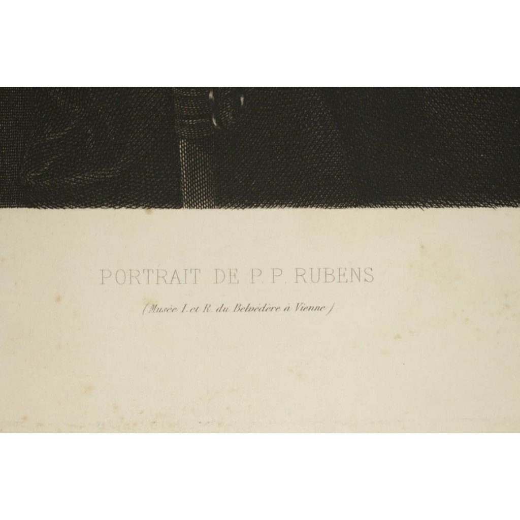 Gravure représentant le portrait de P.P.Rubens Gravure représentant le portrait de P.P.Rubens