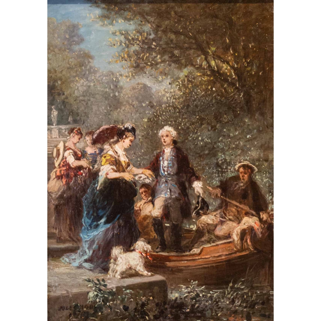 La promenade en barque par Jules Noël ( 1810-1881) La promenade en barque par Jules Noël ( 1810-1881)