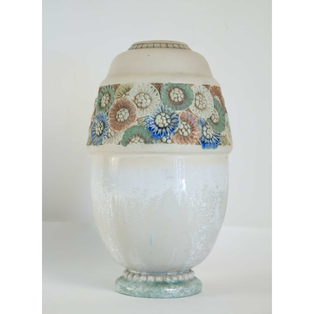 Vase en céramique, art deco par Joseph Mougin (1876-1961) |||||||