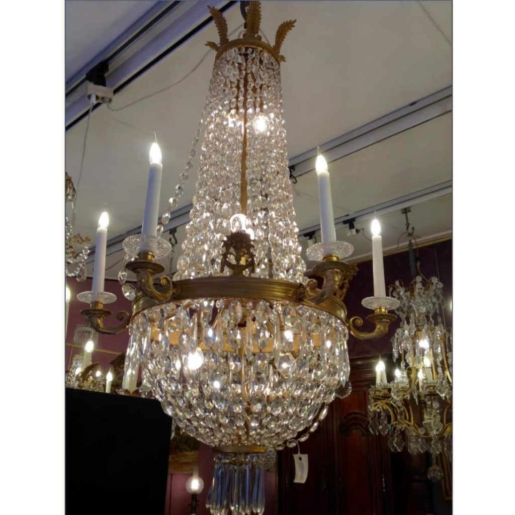 Lustre Corbeille De Style Empire 