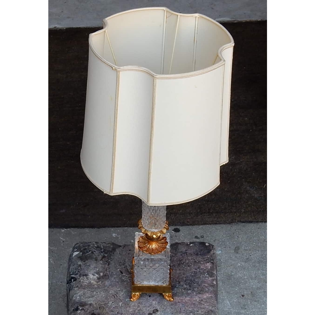 1970 Lampe cristal et bronze ||||||