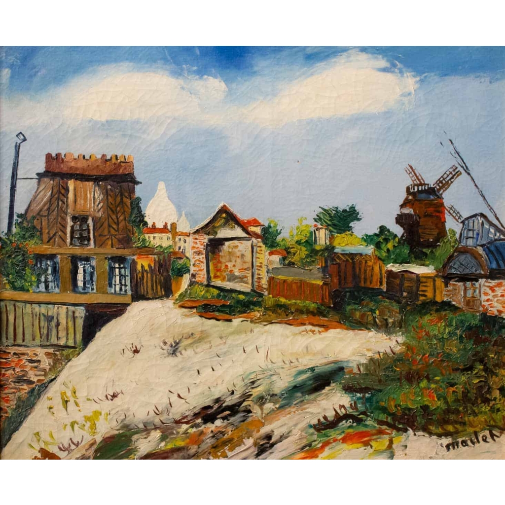 Le Moulin de la Galette, Montmartre par Elisée Maclet 1881-1962 Le Moulin de la Galette, Montmartre par Elisée Maclet 1881-1962