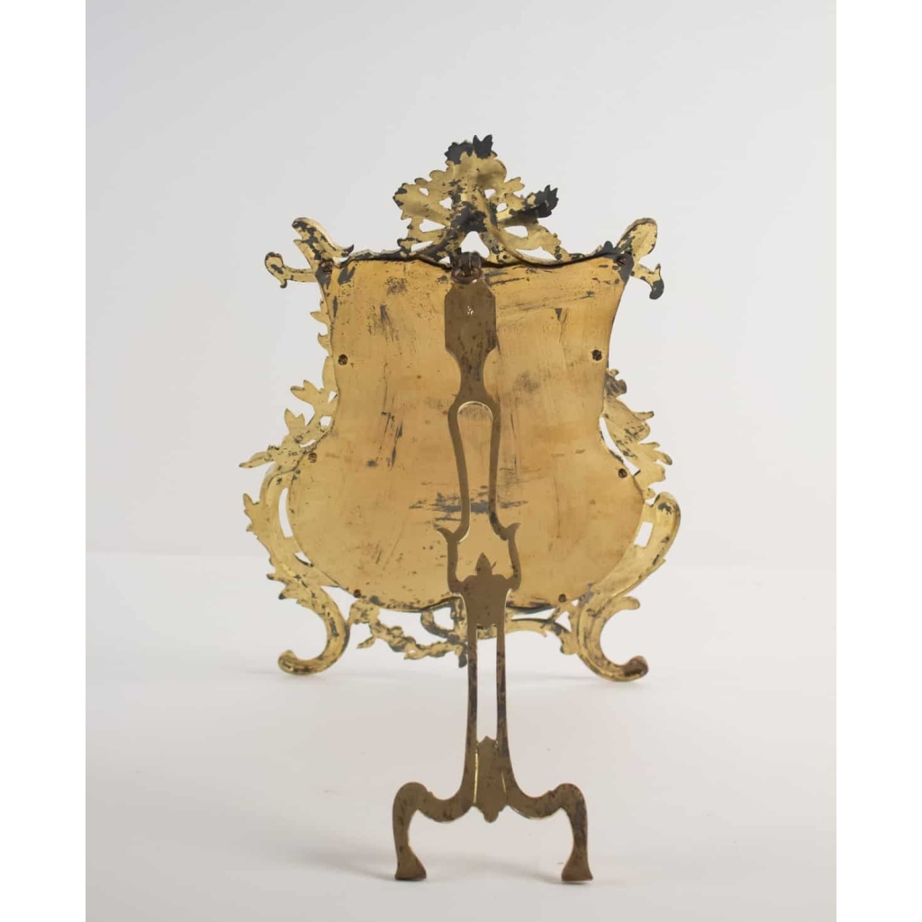 Miroir De Table En Bronze Doré d'Origine, d'époque Napoléon III, Style Louis XV, 19ème Siècle Miroir De Table En Bronze Doré d'Origine, d'époque Napoléon III, Style Louis XV, 19ème Siècle