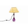 Val-Saint-Lambert, Lampe en cristal transparent et violet, années 1960 Val-Saint-Lambert, Lampe en cristal transparent et violet, années 1960