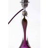 Val-Saint-Lambert, Lampe en cristal transparent et violet, années 1960 Val-Saint-Lambert, Lampe en cristal transparent et violet, années 1960