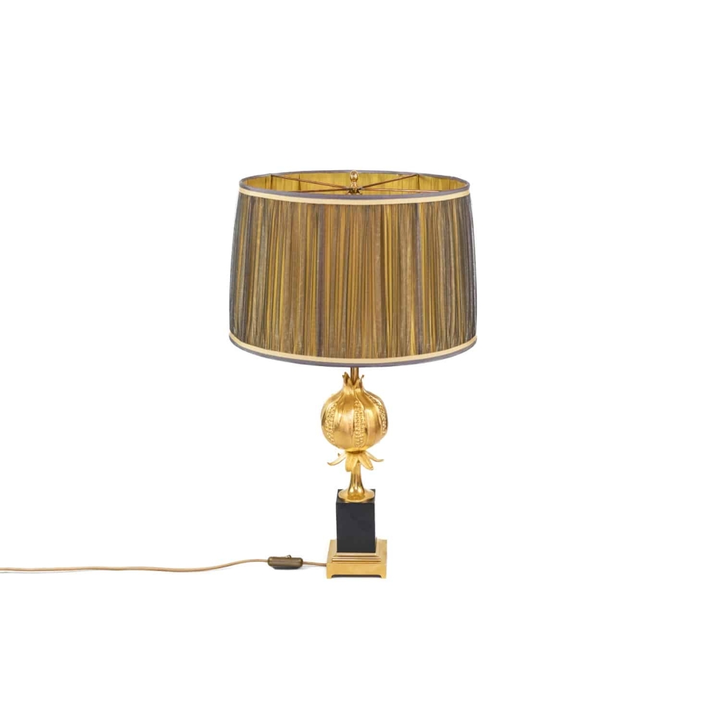 Maison Charles, Lampe Grenade en bronze doré, vers 1970 ||||||