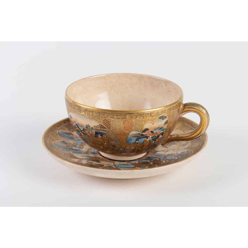 Tasse Satsuma Japon 19e siècle |||||||||||