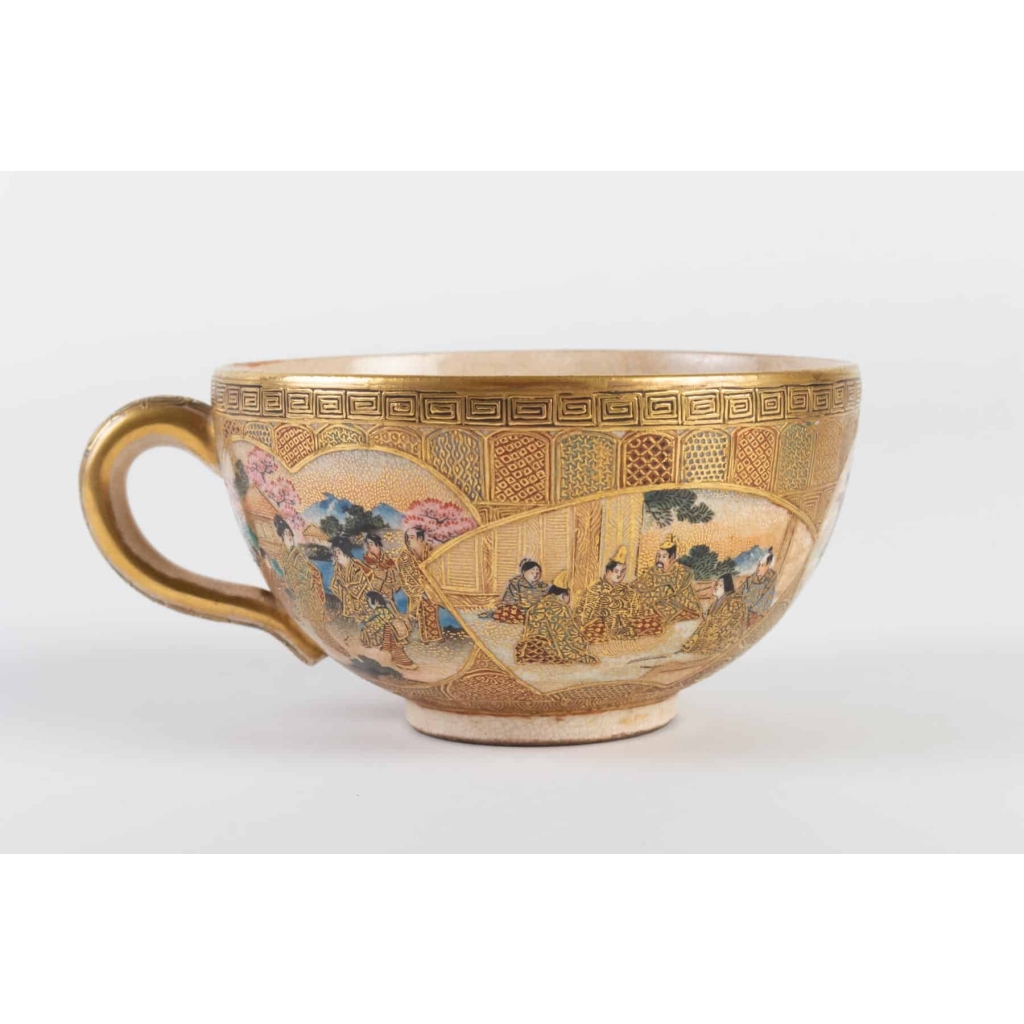 Tasse Satsuma Japon 19e siècle Tasse Satsuma Japon 19e siècle