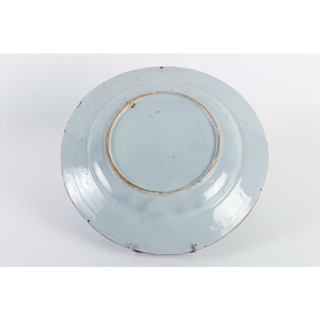 Plat bleu et blanc en porcelaine de DELFT 18e siècle Plat bleu et blanc en porcelaine de DELFT 18e siècle