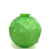 Vase "Druide" Verre Vert Jade Triple Couche de René LALIQUE ||||||