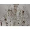 1950' Chandelier Baccarat Avec 4 Branches Socle Perlé Modéle Bambou Ou Tors Non Signé 1950' Chandelier Baccarat Avec 4 Branches Socle Perlé Modéle Bambou Ou Tors Non Signé