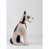 Sculpture " Fox terrier " en raku Sculpture " Fox terrier " en raku