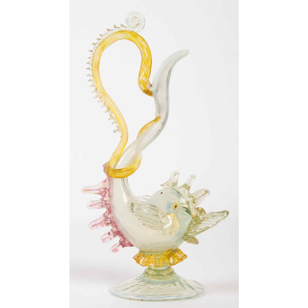 Un Dauphin opalescent verseuse Salviati 1880, Murano |||||||