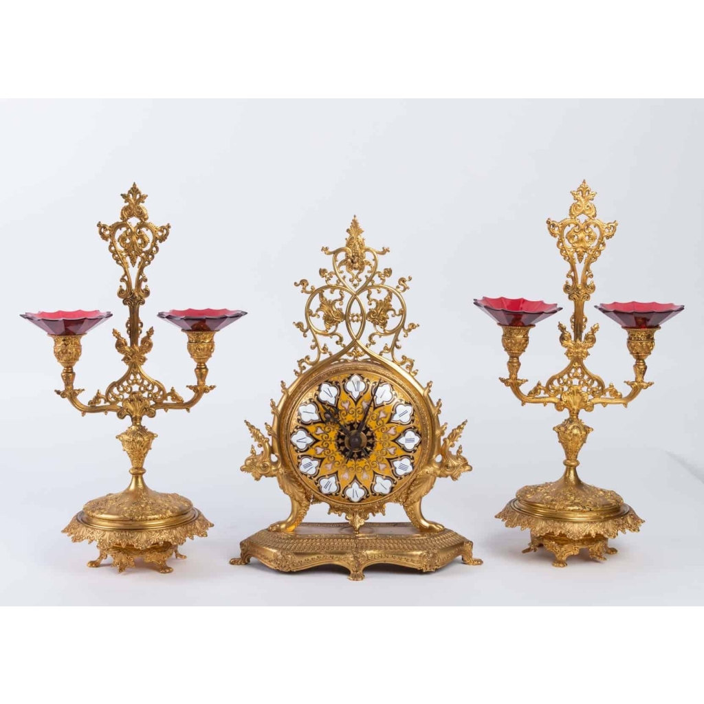 Garniture Napoléon III 19e siècle Garniture Napoléon III 19e siècle