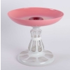 Coupe en overlay rose 1840 Coupe en overlay rose 1840