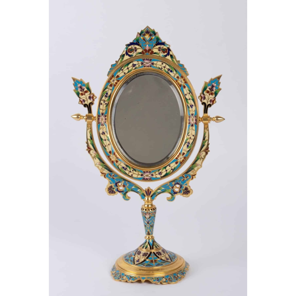 Miroir en bronze doré 19e Napoléon III |||||||||||