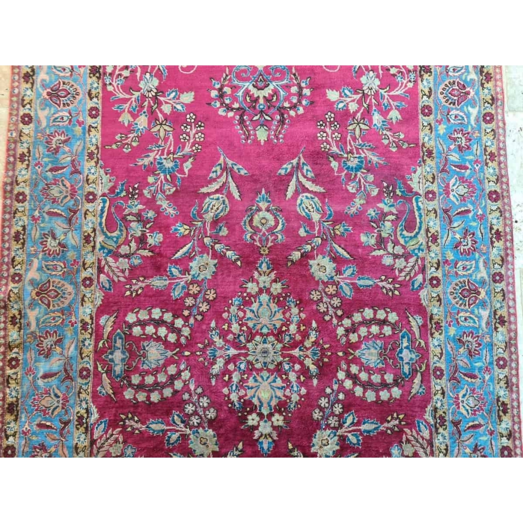 Tapis Kachan En Soie Couleur Rare au 19eme - Iran vers 1880 Tapis Kachan En Soie Couleur Rare au 19eme - Iran vers 1880