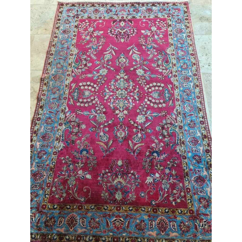 Tapis Kachan En Soie Couleur Rare au 19eme - Iran vers 1880 Tapis Kachan En Soie Couleur Rare au 19eme - Iran vers 1880