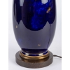 Lampe bleu marbré de Sèvres 1925 Lampe bleu marbré de Sèvres 1925