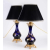 Paire de Lampes bleues et or Napoléon III Paire de Lampes bleues et or Napoléon III