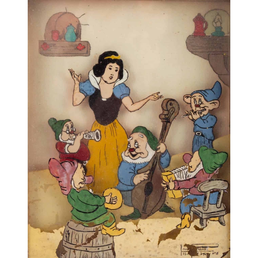 Tableaux Blanche Neige et les 7 Nains Louis Fittaluga 1946 Tableaux Blanche Neige et les 7 Nains Louis Fittaluga 1946