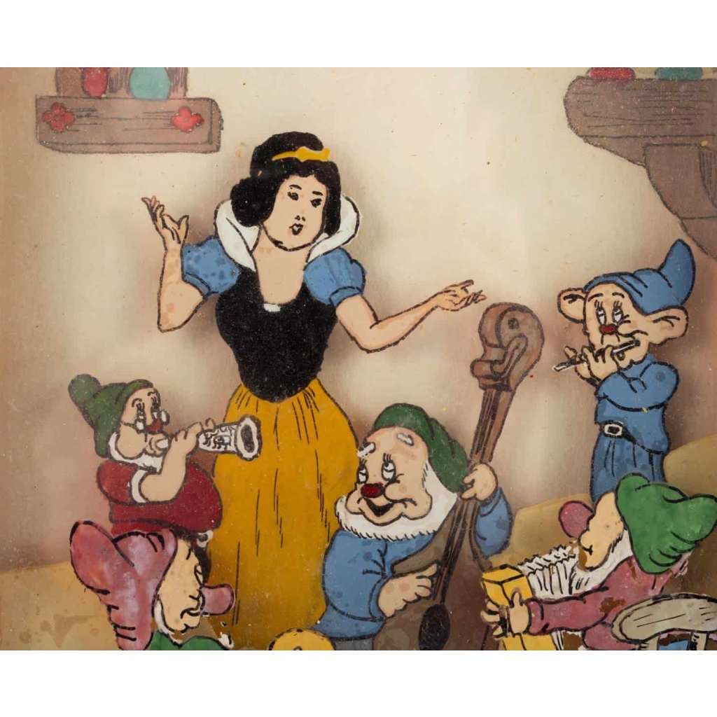 Tableaux Blanche Neige et les 7 Nains Louis Fittaluga 1946 Tableaux Blanche Neige et les 7 Nains Louis Fittaluga 1946