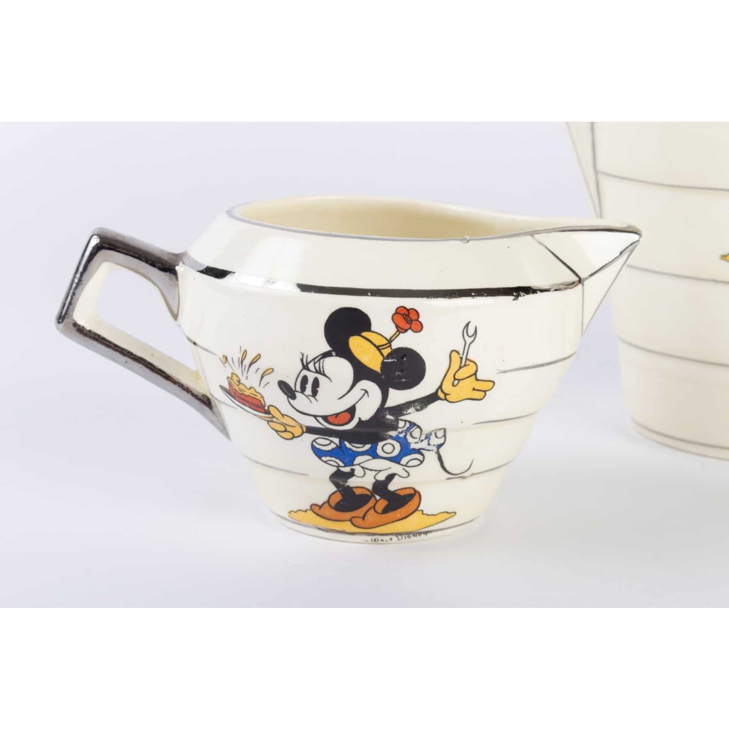 Service Mickey Mouse ( Faience de Onnaing ) Walt Disney 1930 Service Mickey Mouse ( Faience de Onnaing ) Walt Disney 1930