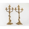 A Paire Of French 19th Century Ormulu Candelabras. |||||