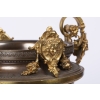 A French 19th Century Napoléon III Ormulu and Patinated Bronze Centerpiece. A French 19th Century Napoléon III Ormulu and Patinated Bronze Centerpiece.