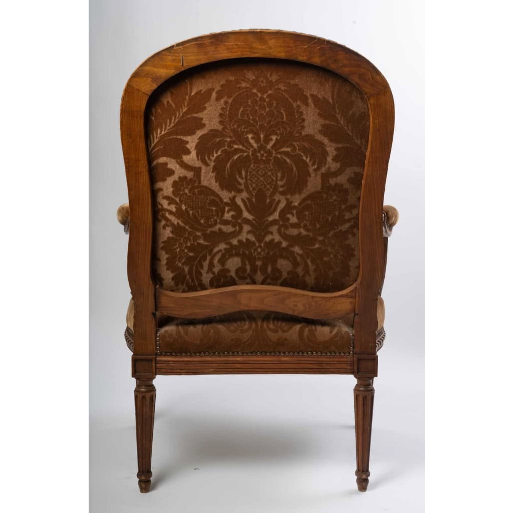 Fauteuil à la Reine Style Transition (Louis XV. Louis XVl ) 19eme Fauteuil à la Reine Style Transition (Louis XV. Louis XVl ) 19eme