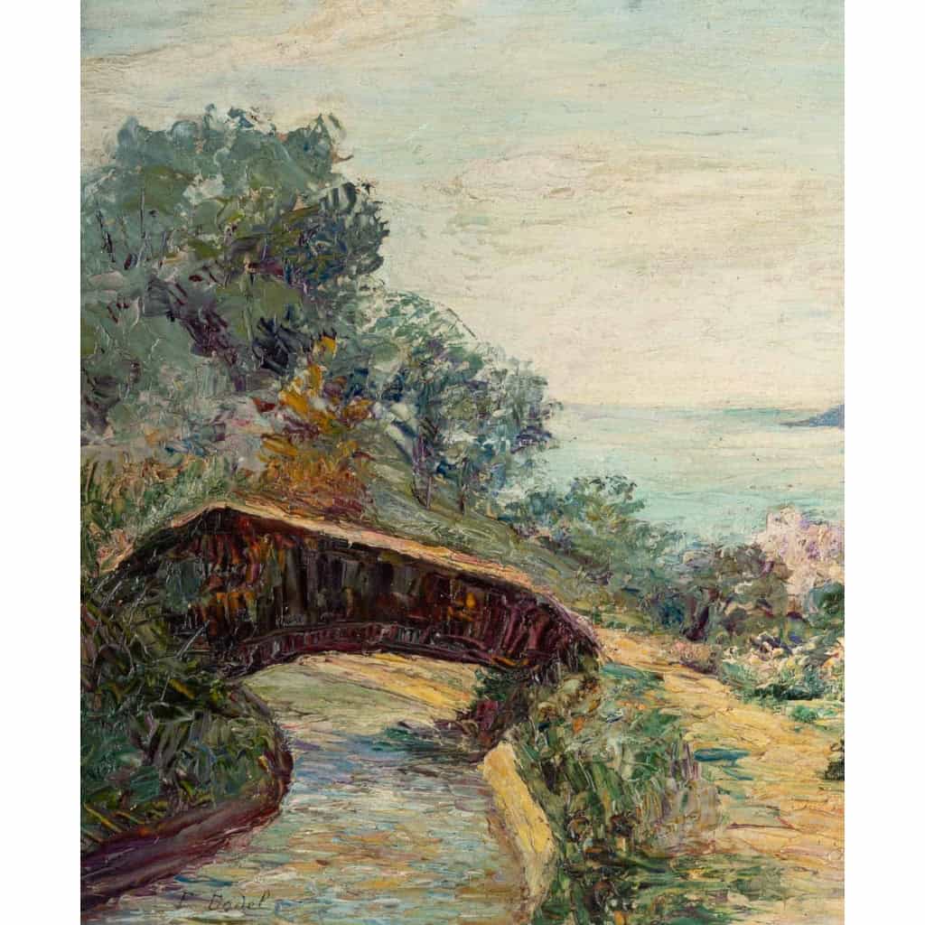 "Environs de Cannes" Elisabeth Dodel, XXème ( antérieur à 1914 ) "Environs de Cannes" Elisabeth Dodel, XXème ( antérieur à 1914 )