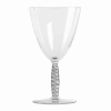 Suite de 5 cinq verres à vin "Dornach" verre blanc patiné gris de René LALIQUE Suite de 5 cinq verres à vin "Dornach" verre blanc patiné gris de René LALIQUE