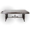 Large And Decorative XXth Century Table In The Manner Of Gilbert Poillerat. |||||