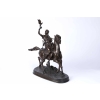 19th century orientalist bronze « The Arab falconer on horseback » By Pierre-Jules Mêne (1810-1979) ||||||