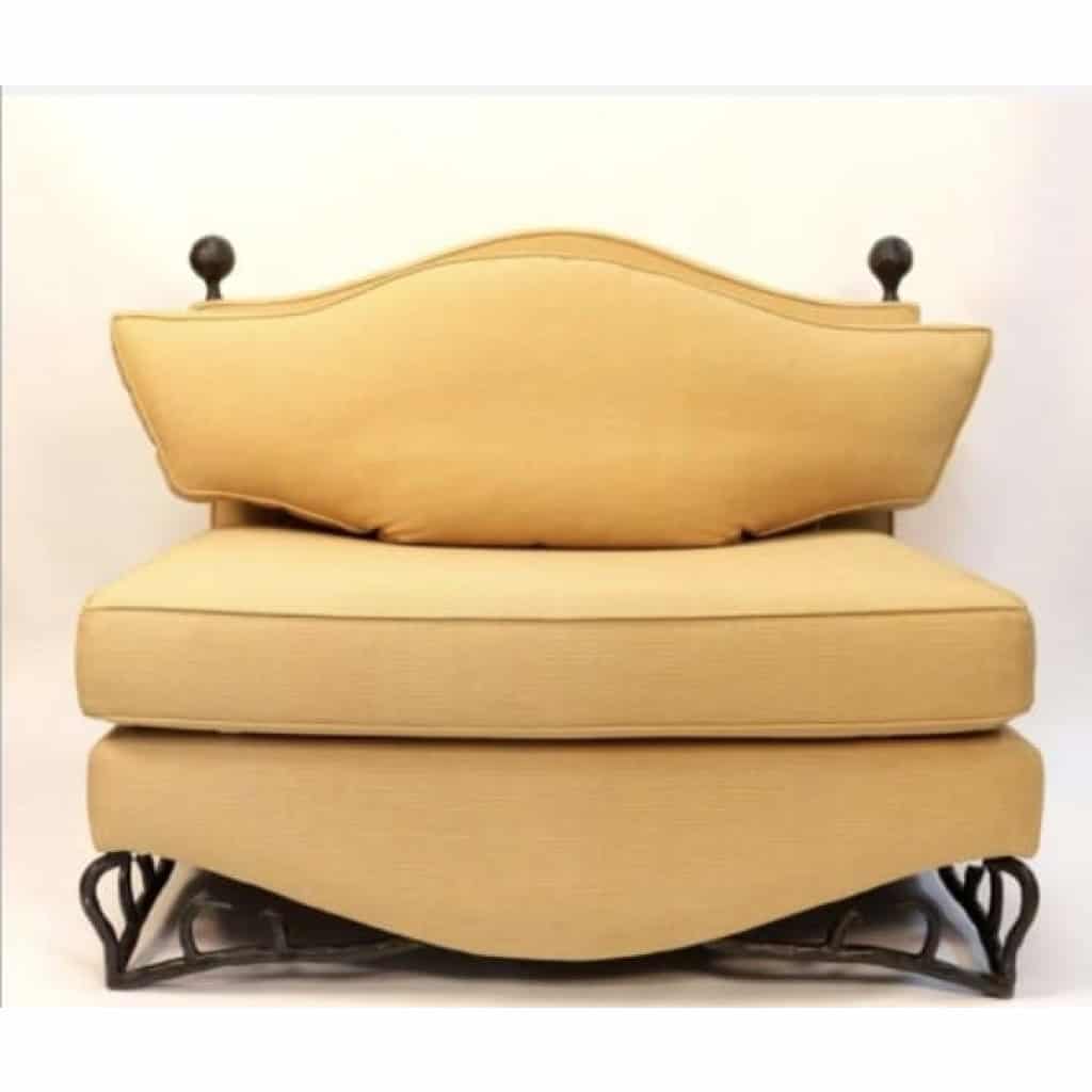 Paire de fauteuils marquise des années 1970 de Maurice Garnier Paire de fauteuils marquise des années 1970 de Maurice Garnier