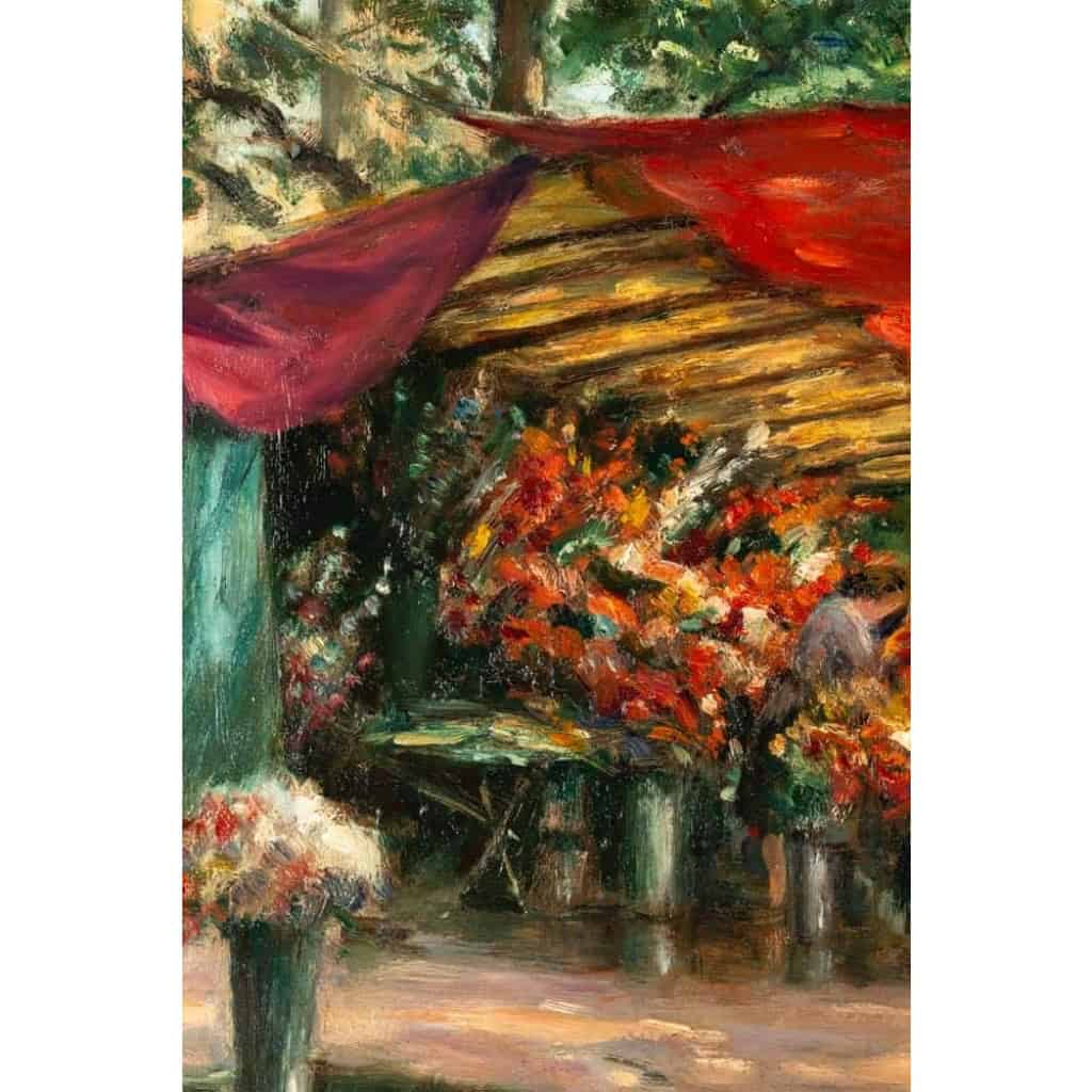 Marché aux fleurs, place de la madeleine, Charles Vasnier (1873 - 1961), Paris Marché aux fleurs, place de la madeleine, Charles Vasnier (1873 - 1961), Paris