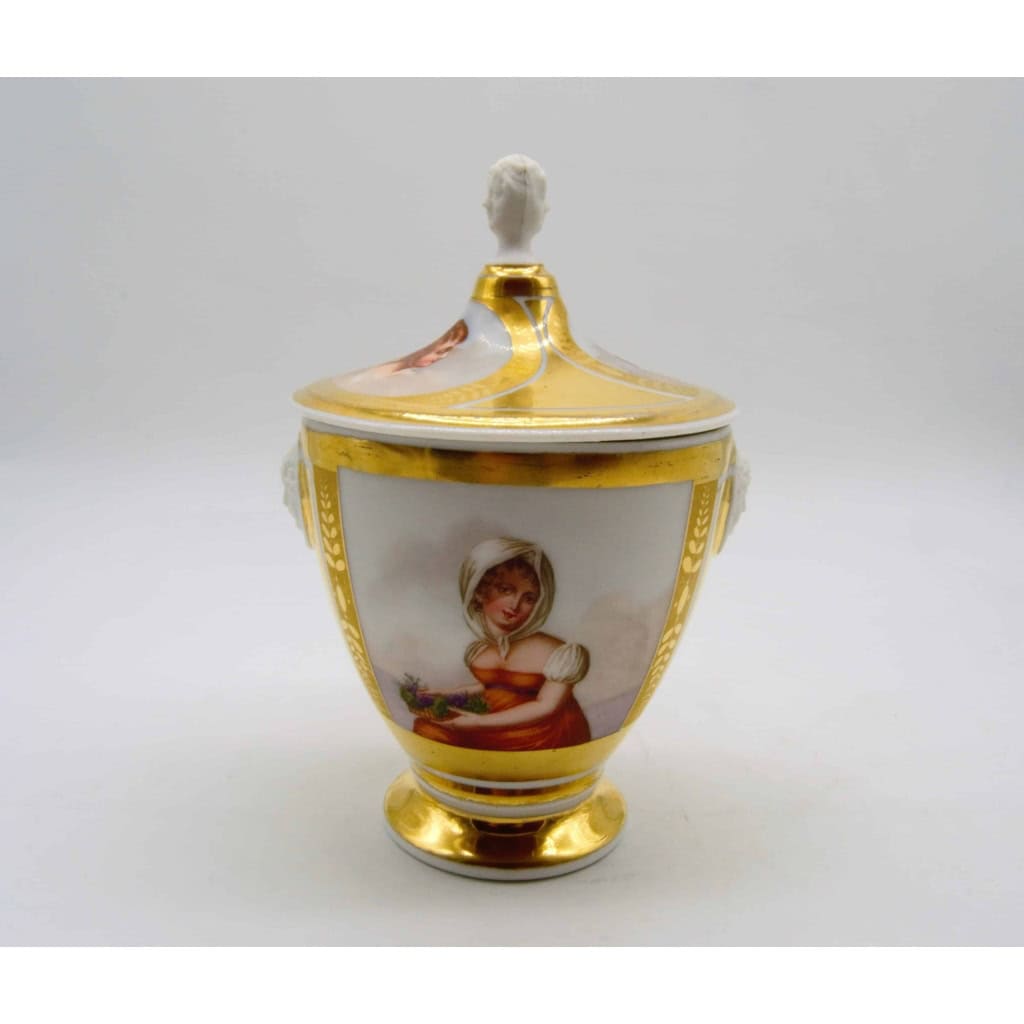 Sucrier En Porcelaine Paris-limoges - XIXème Siècle |||