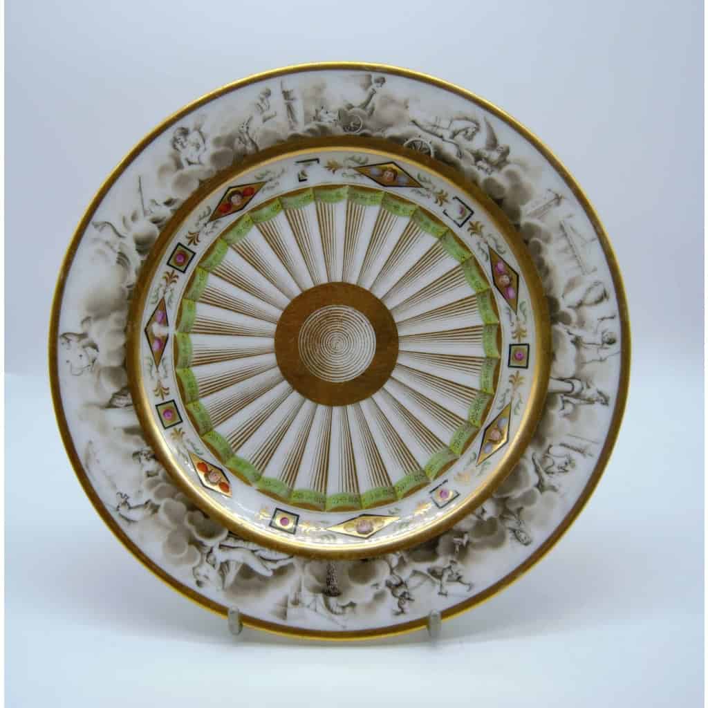 Assiette En Porcelaine - Nast, Vers 1810 ||