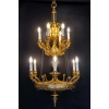 Joli lustre néo-classique, style Louis XVI, en bronze doré |||||||||||