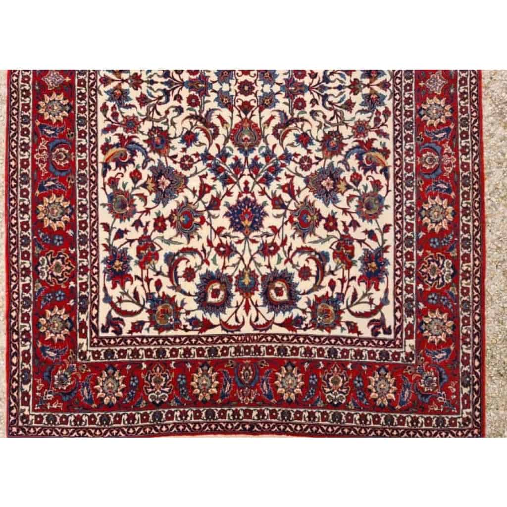 Tapis Ispahan Laine Et Trame Soie - Epoque Du Shah Vers 1950 Tapis Ispahan Laine Et Trame Soie - Epoque Du Shah Vers 1950