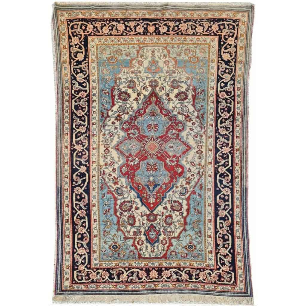 Tapis Kachan Mortachem - Laine Kork D’agneau - Iran 19ème Siècle |||||||