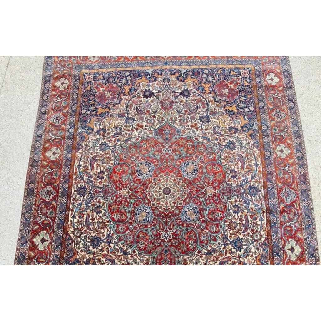 Important Et Fin Tapis Ispahan Chahreza Laine Et Trame Soie - Iran Vers 1920 Important Et Fin Tapis Ispahan Chahreza Laine Et Trame Soie - Iran Vers 1920