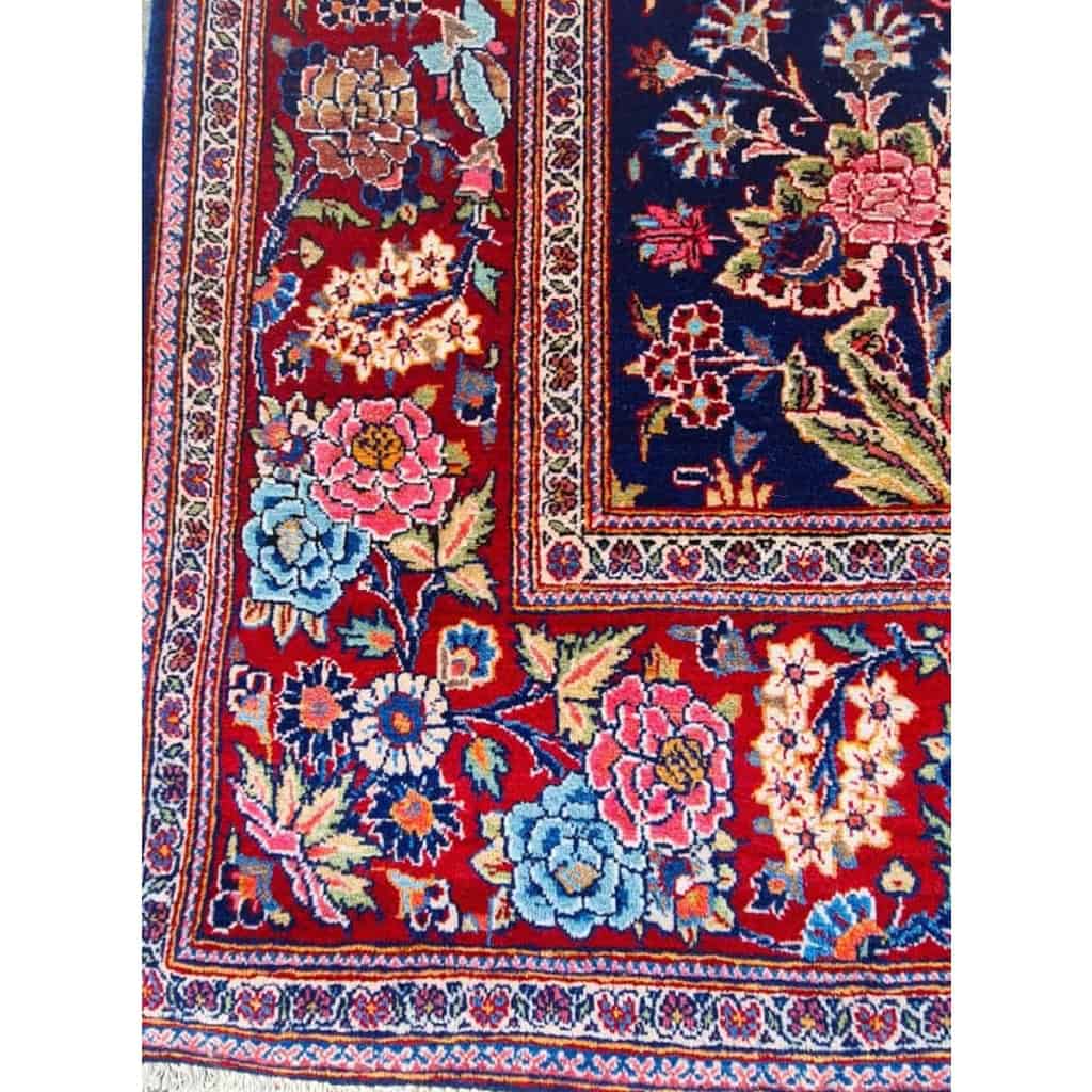 Tapis Kashan En Laine Kork Qualité Extra Fin - Iran Vers 1930 Tapis Kashan En Laine Kork Qualité Extra Fin - Iran Vers 1930