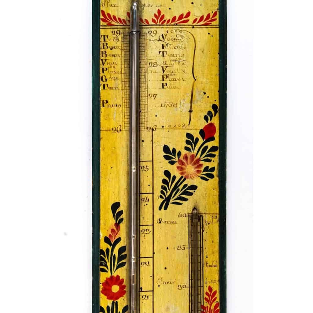 Baromètre-thermomètre d'époque Louis XVI (1774 - 1793). Baromètre-thermomètre d'époque Louis XVI (1774 - 1793).